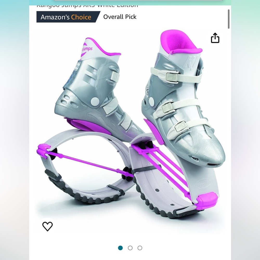 Kangoo Jumps XR3 SE White and Pink Women’s Exercise Boots
